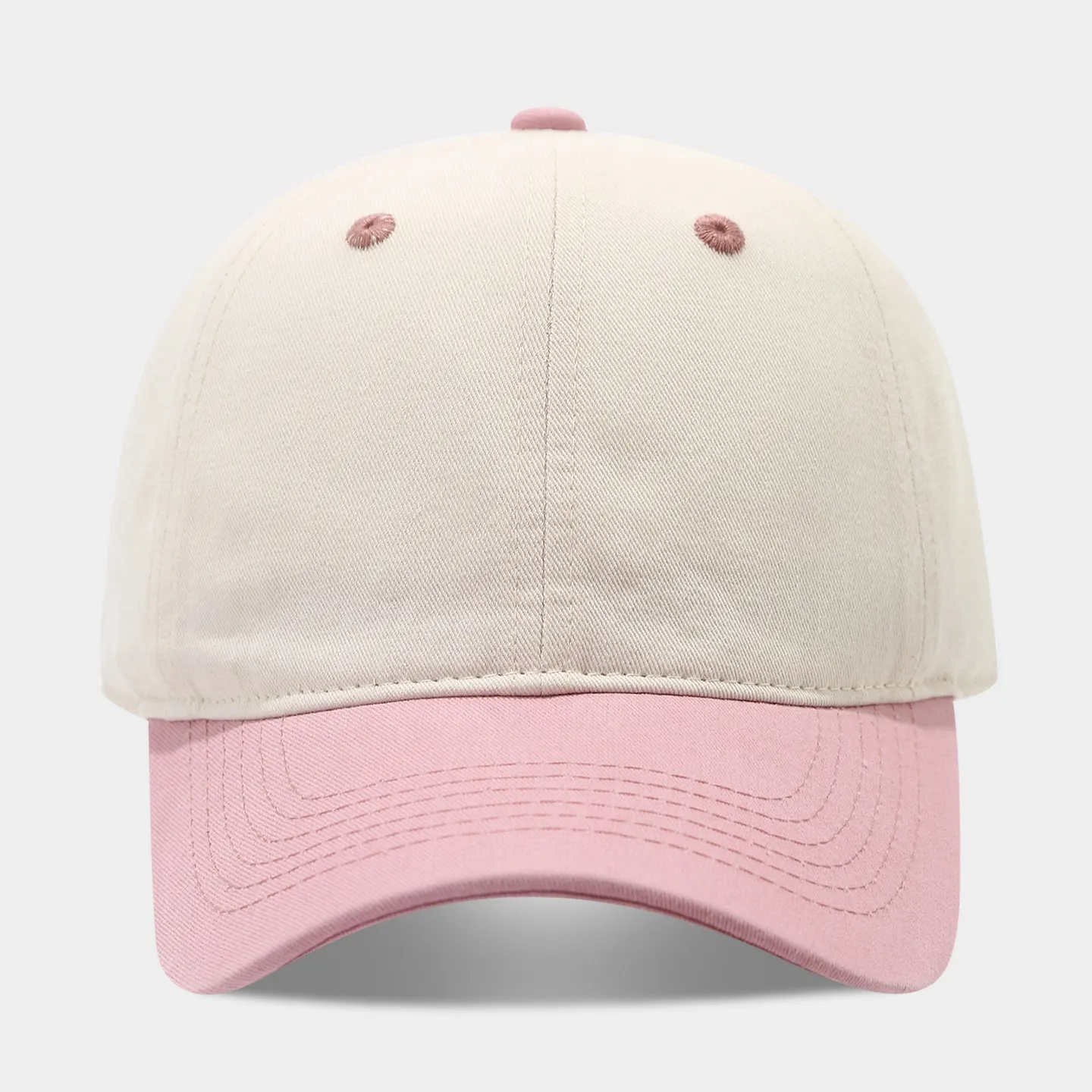 Two-Tone Baseball Cap - Blush Pink