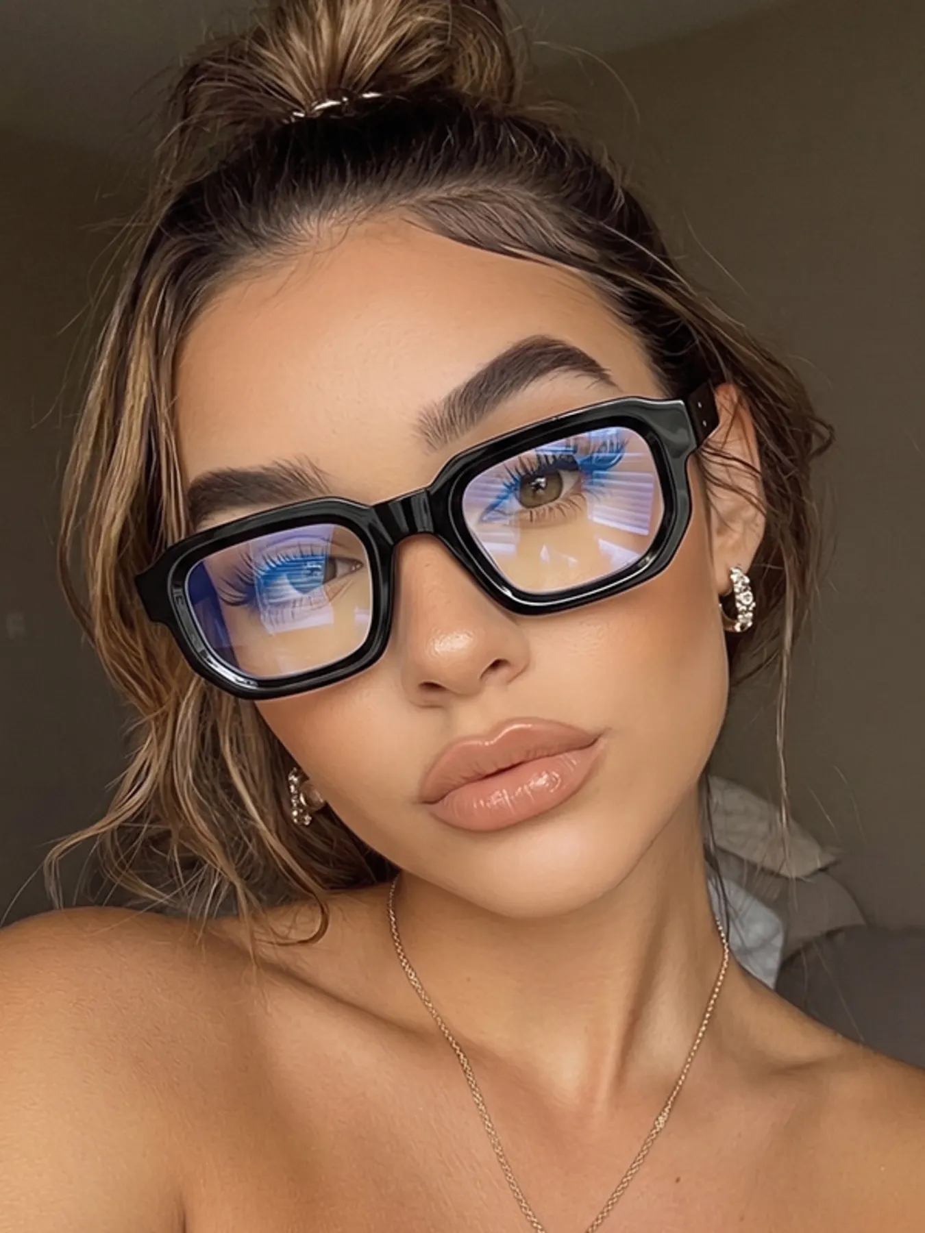 Retro Square Frame Sunglasses - Style D