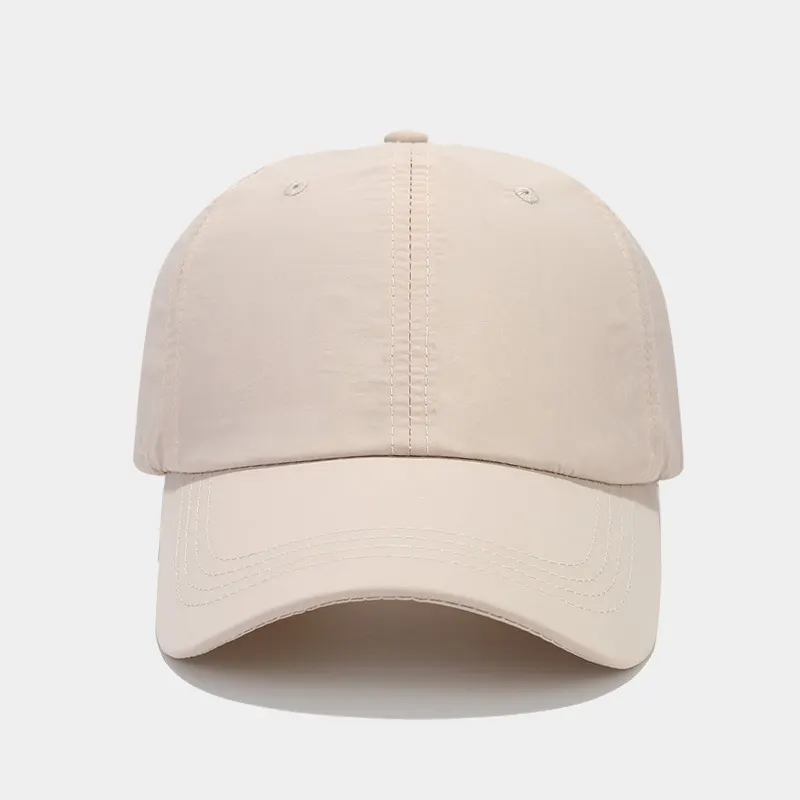 Baseball Cap with Adjustable Strap - Beige